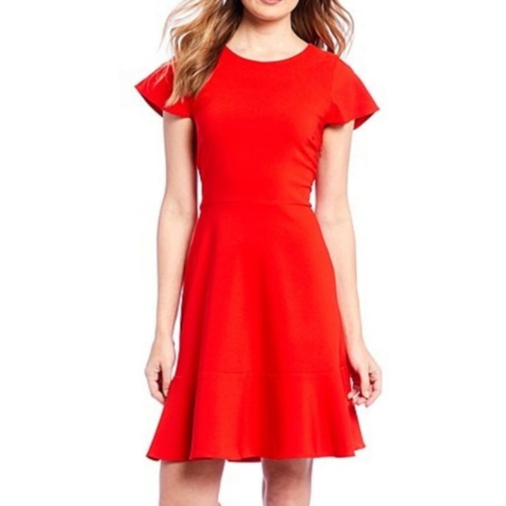 Red Fit & Flare Dress
